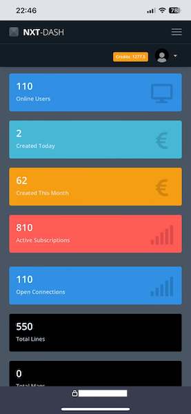 you can load your iptv reseller dashboard on any mobile phone or tablet.