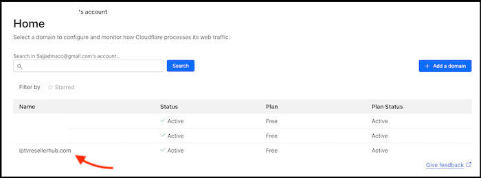 cf dashboard