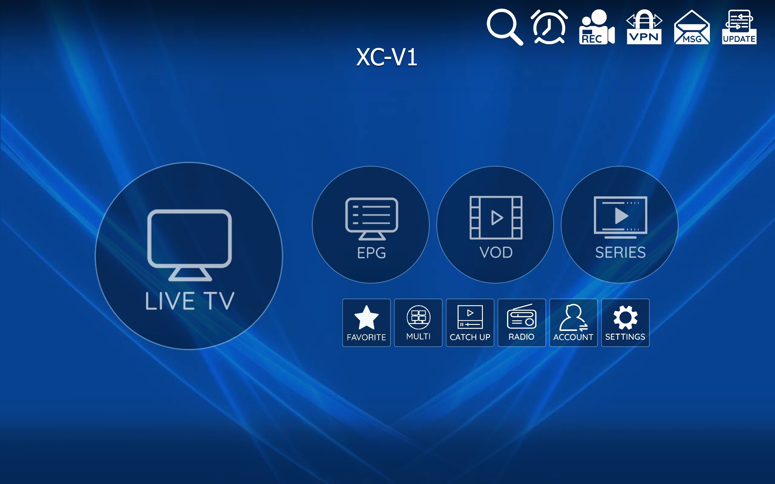 XCV1 is another android application that we provide to our resellers of IPTV