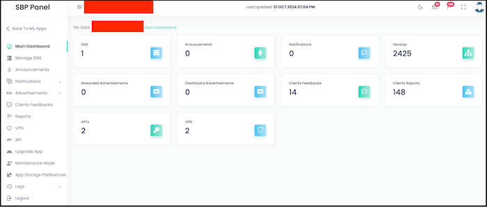 WHMCS Smarters SBP Dashboard