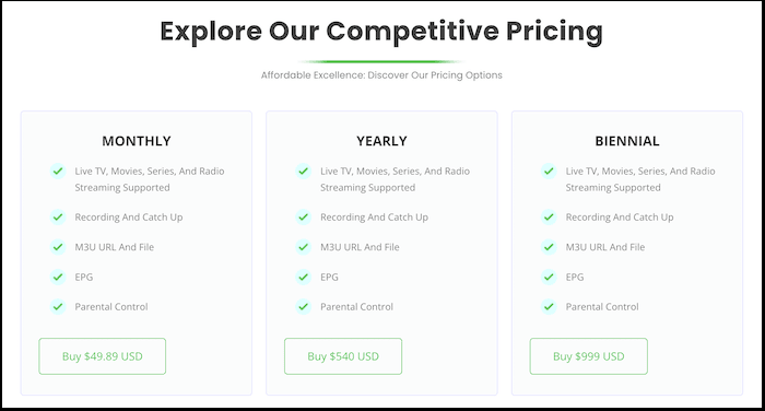 whmcs smarters ott app price list