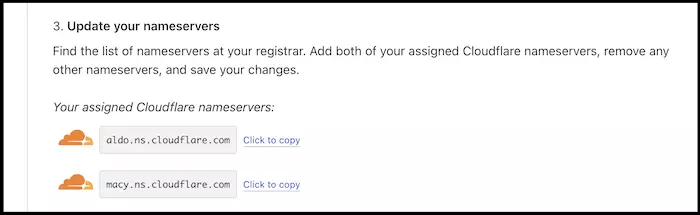 adding name servers to the domain panel at the registrar