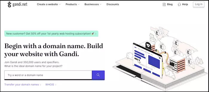 gandi.net is a domain registrar