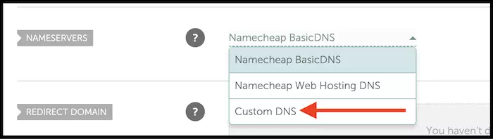 adding CF nameservers to your domain panel