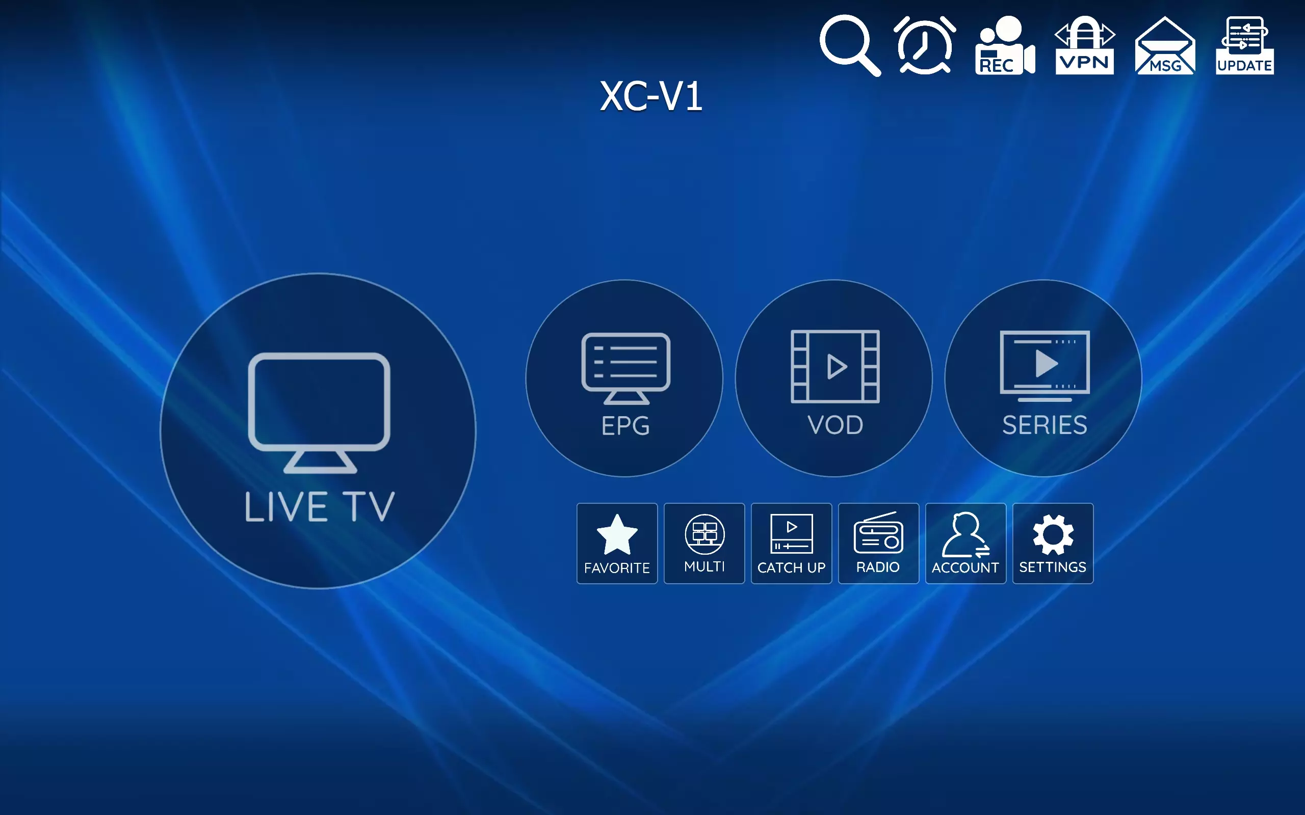 XCV1 is another android application that we provide to our resellers of IPTV