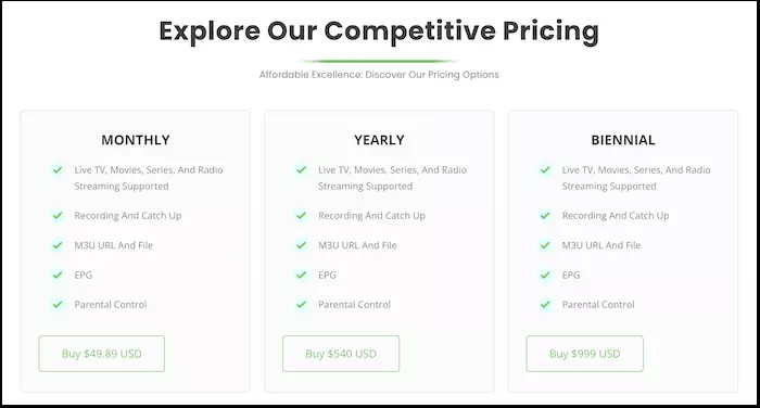 whmcs smarters ott app price list